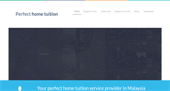 Desktop Screenshot of perfecthometuition.com