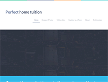 Tablet Screenshot of perfecthometuition.com